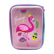 Sequin Reverse Hardtop P.Case Flamingo