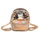 Sanwa Mini Backpack Reverse Sequin Gold