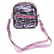 Sanwa Sling Bag Reverse Sequin Pink