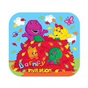 Barney Invitation Card